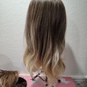 Stylish Ombre Brown and Blonde Hair Wig